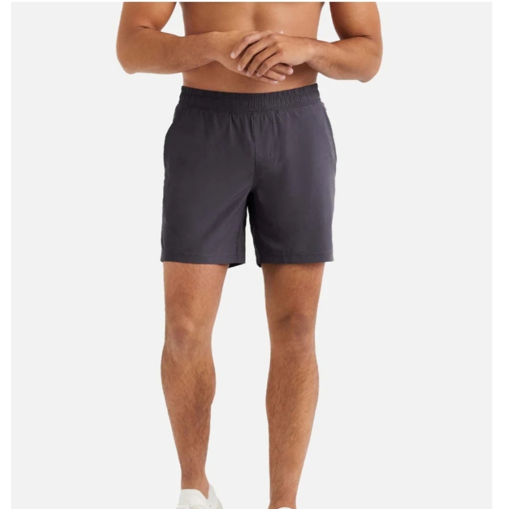 Rhone Mako Short 8" Lined Charcoal Men's Large Activewear Gym Workout